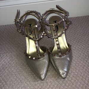Gold heels